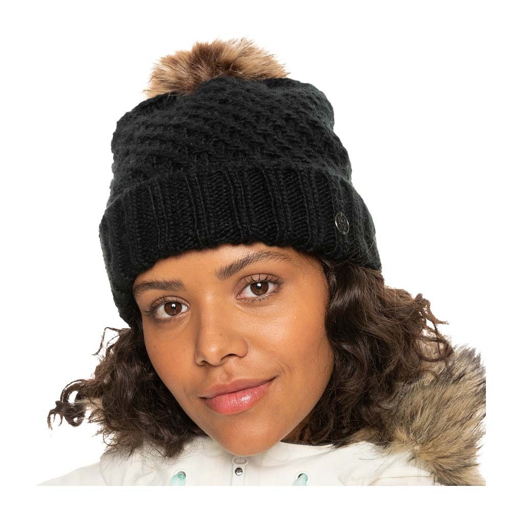 Roxy PEAK CHIC - Bonnet Femme true black