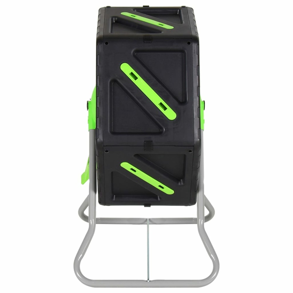 Composteur à tambour 60x43x74 cm 70 l polypropylène