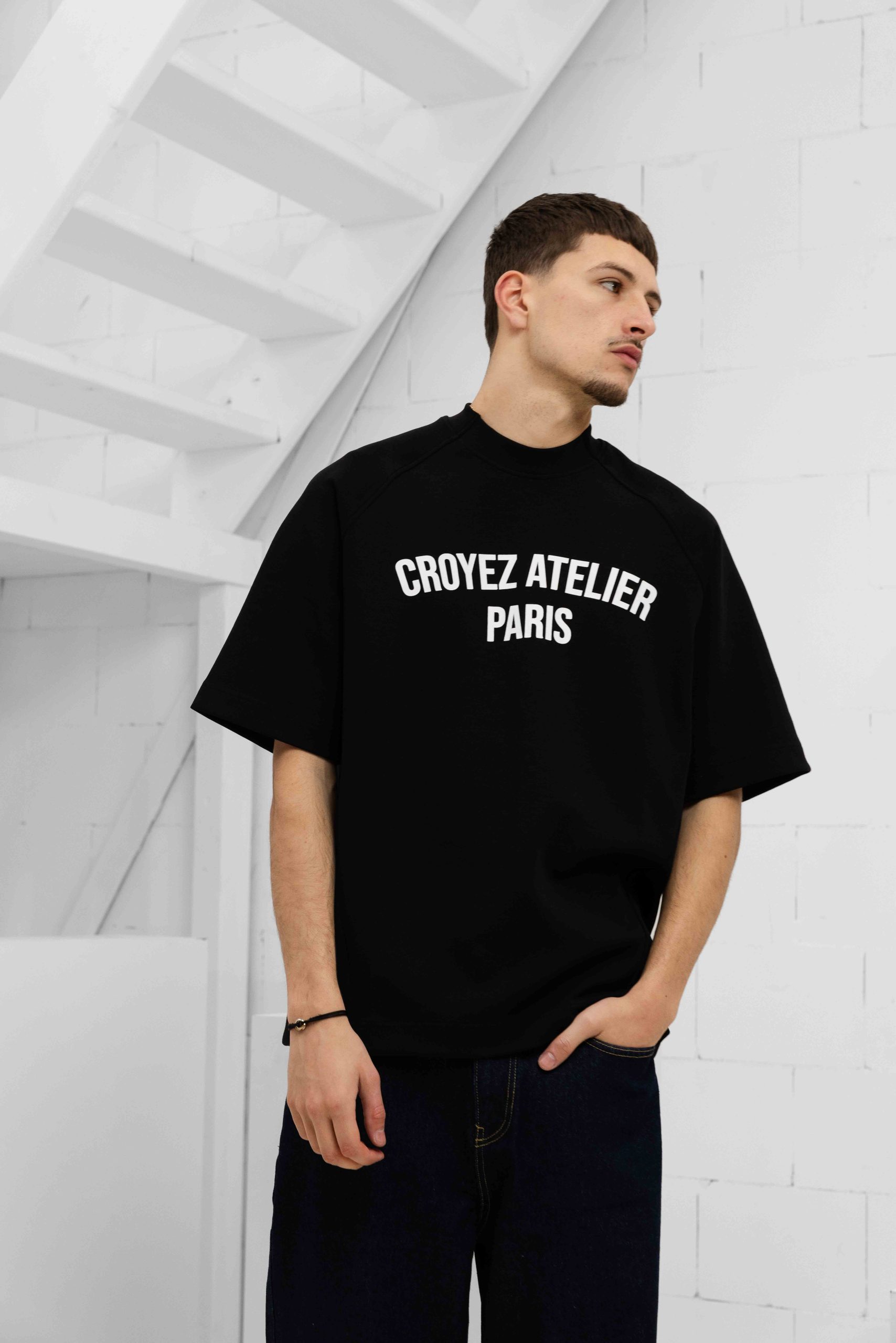 Croyez Raglan T-Shirt Heren Zwart