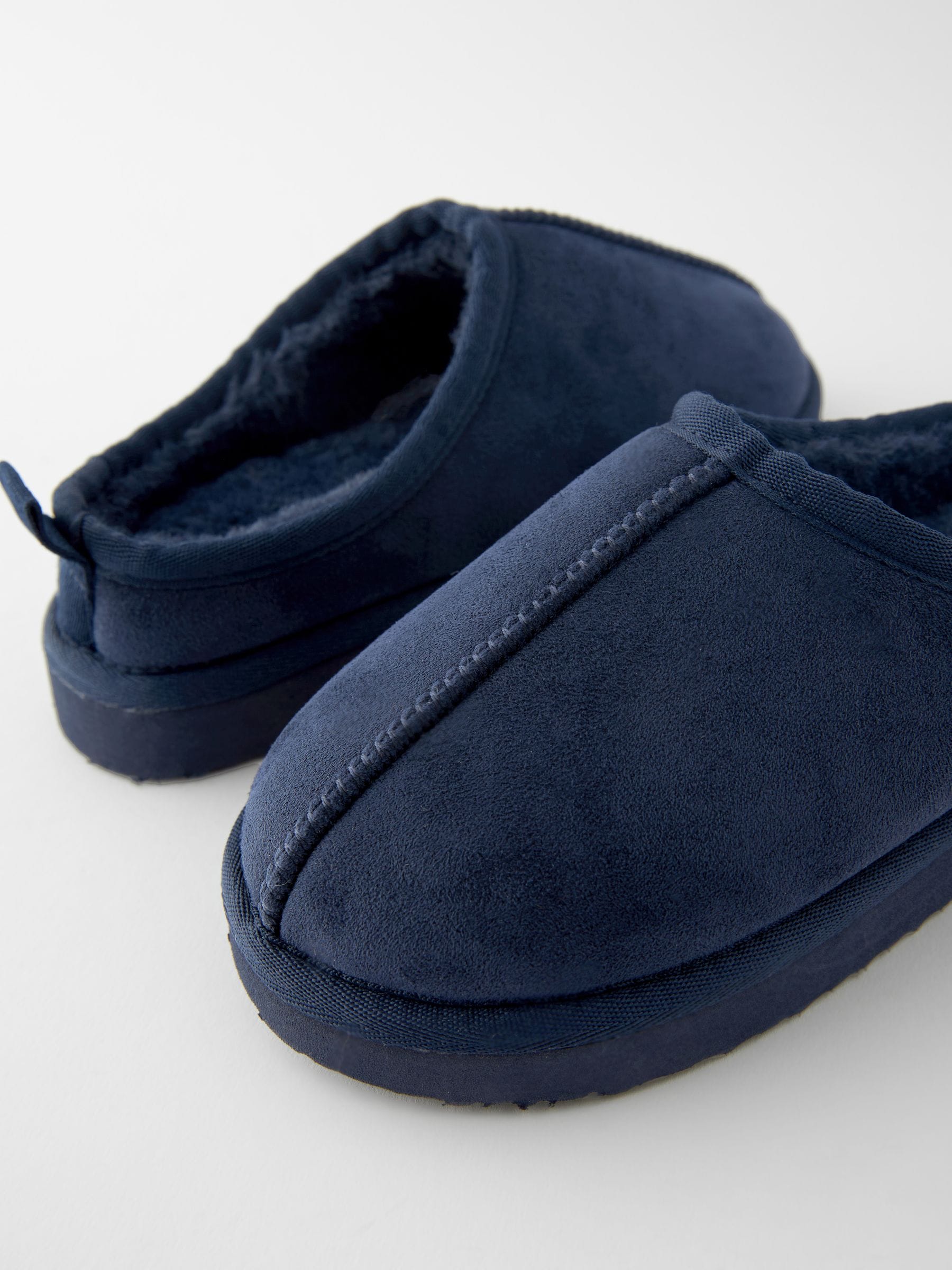 Donkerblauw - Gemakkelijke pantoffelmuiltjes