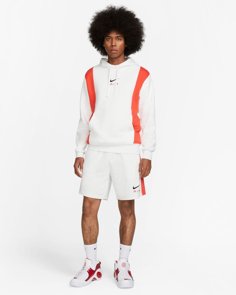 Sweat à capuche Nike Sportswear Air Blanc & Rouge pour homme