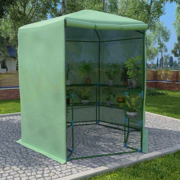 Estufa com Prateleiras 227x223 cm Aço - 48166