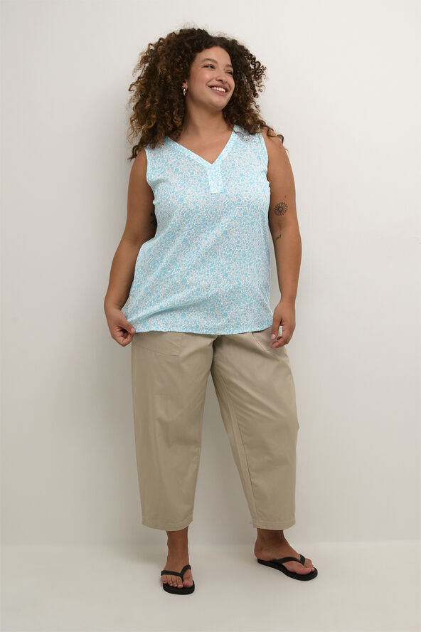 Kaffe Curve KCami Top Printed Blue atoll petit fleur