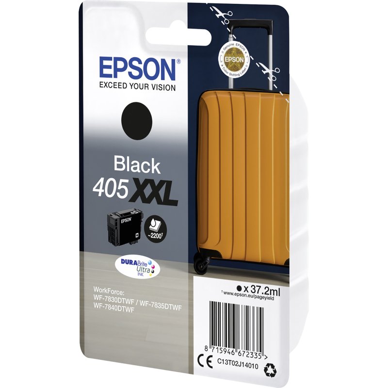Epson 405XXL cartouche haute capacité noire pour imprimante jet d'encre