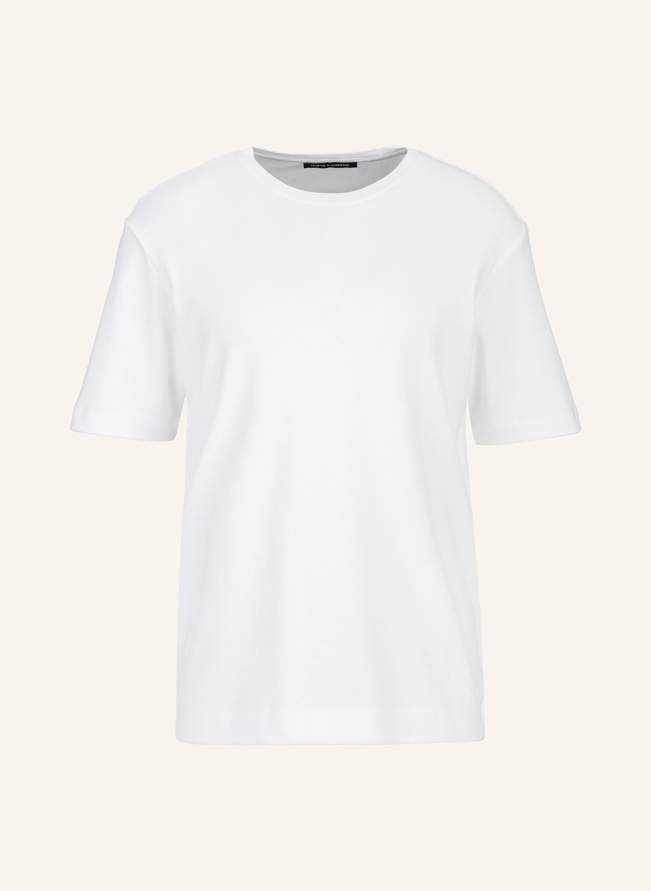 TRUSTED HANDWORK Round Neck 1/2-Sleeve T-Shirt