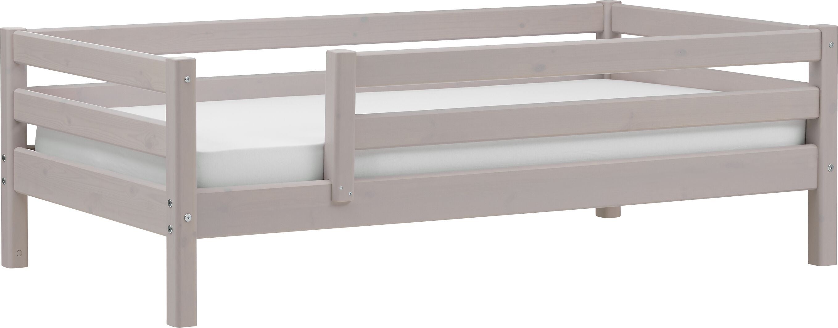 Flexa CLASSIC Einzelbett - Grau / B: 100.0 cm x T: 210.0 cm x H: 67.0 cm