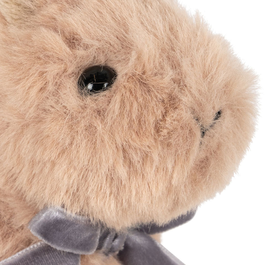 konges sløjd knuffelkonijn - brown - 12 cm