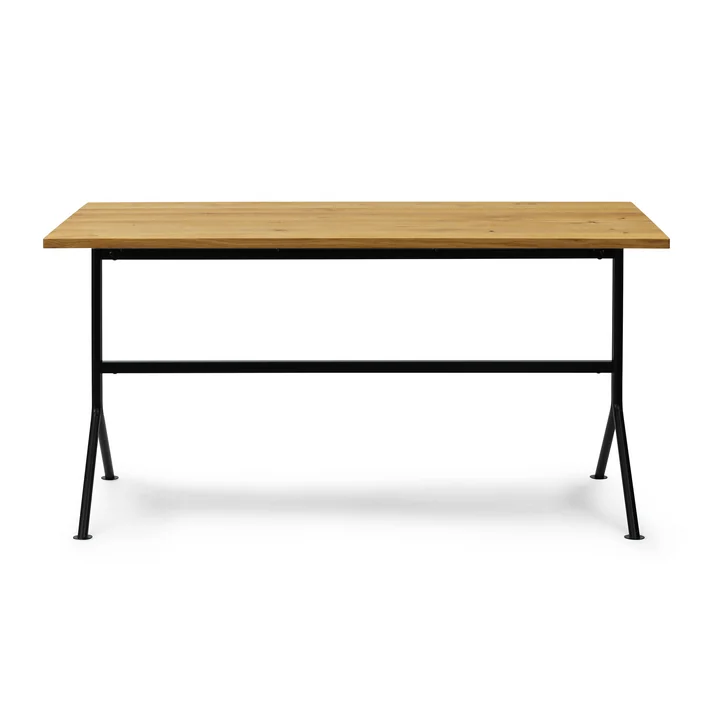 Normann Copenhagen - Kip Schreibtisch, 80 x 150 cm, schwarz / dunkelbraun