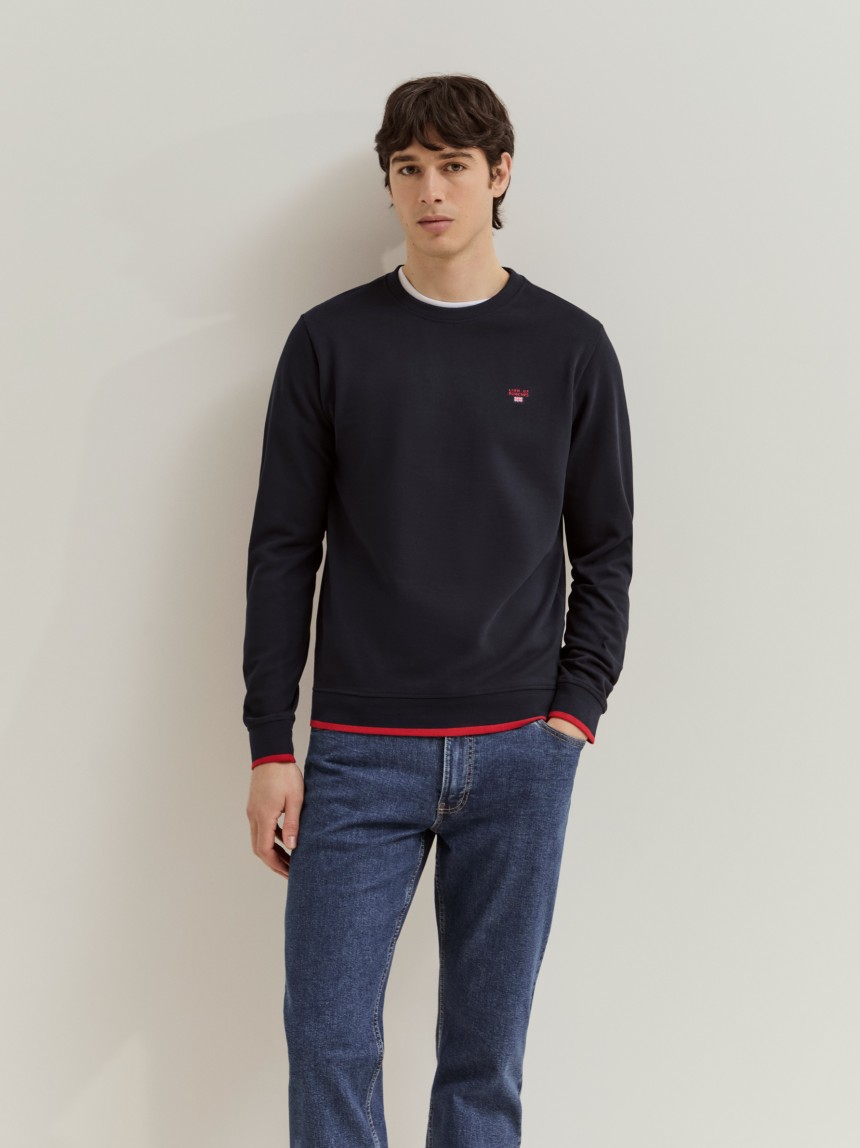 Sweatshirt em algodão