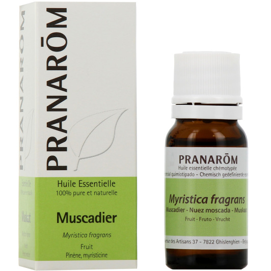 Pranarom huile essentielle muscade - Anti fatigue, digestion difficile