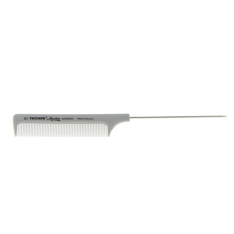 Peigne à queue métal T261 Argent