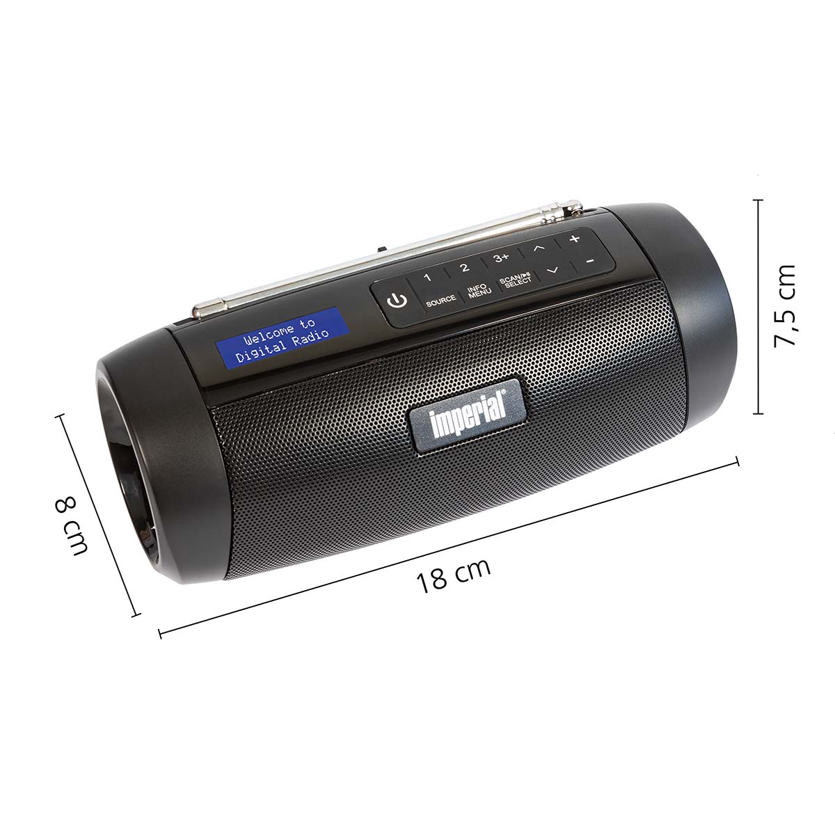 Imperial 22-316-00 dab+ radio - zwart