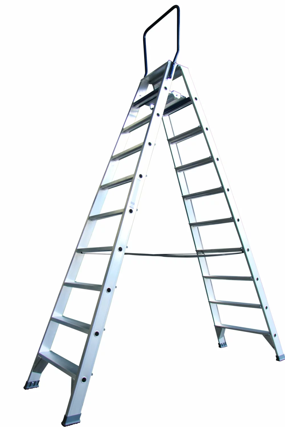 ASC 990608875 DT Dubbele trap - Aluminium - 2 x 10 treden - max. werkhoogte 4.35 m.