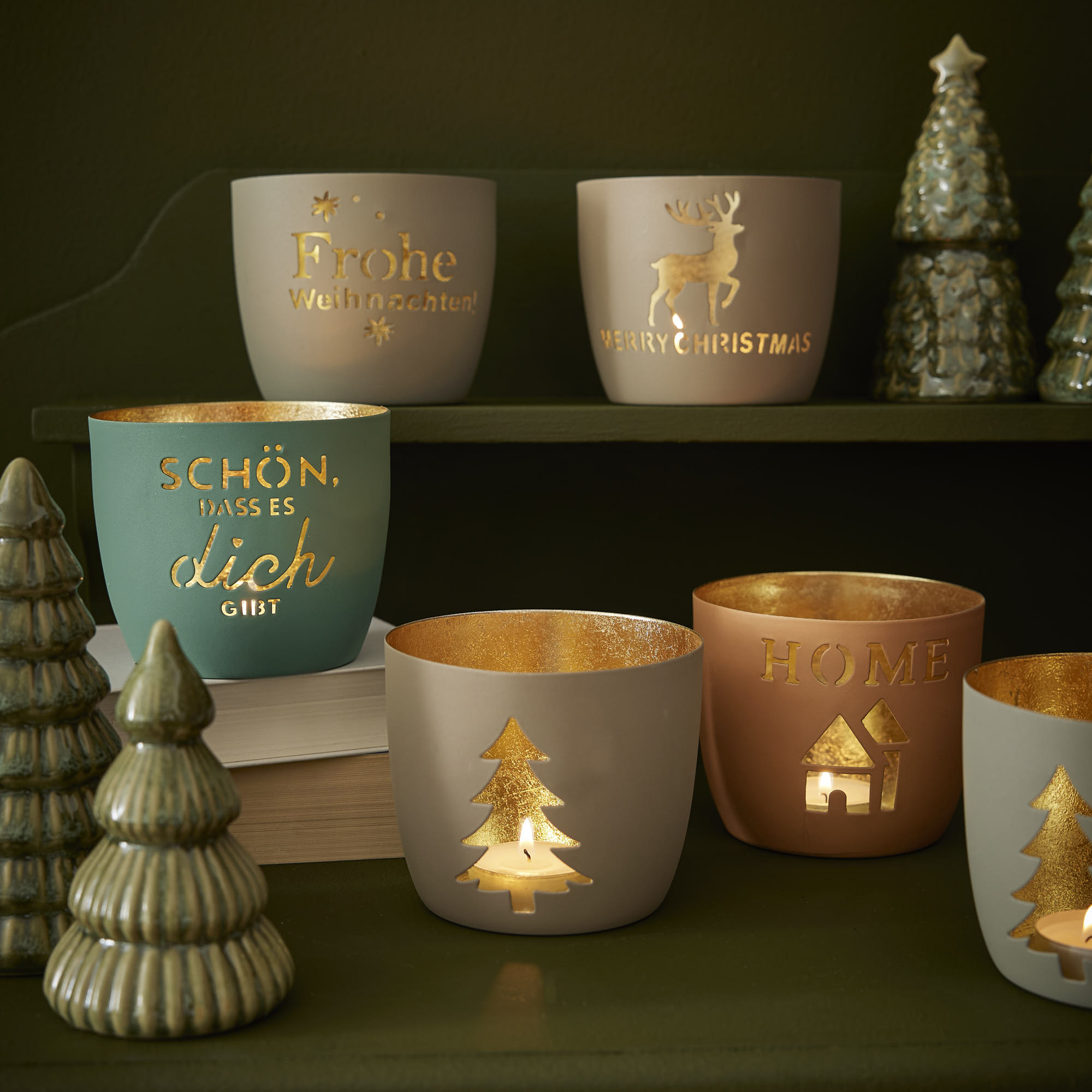 Windlicht Spruch, Home/orange