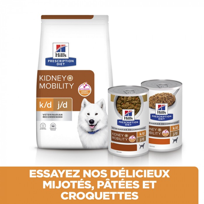 HILL'S Prescription Diet k/d j/d Kidney + Mobility en terrine au poulet - Pâtée pour chien