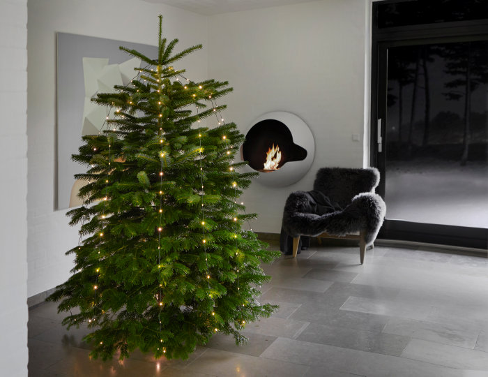 Lyskæde Flex 168 LED til juletræ varm hvid