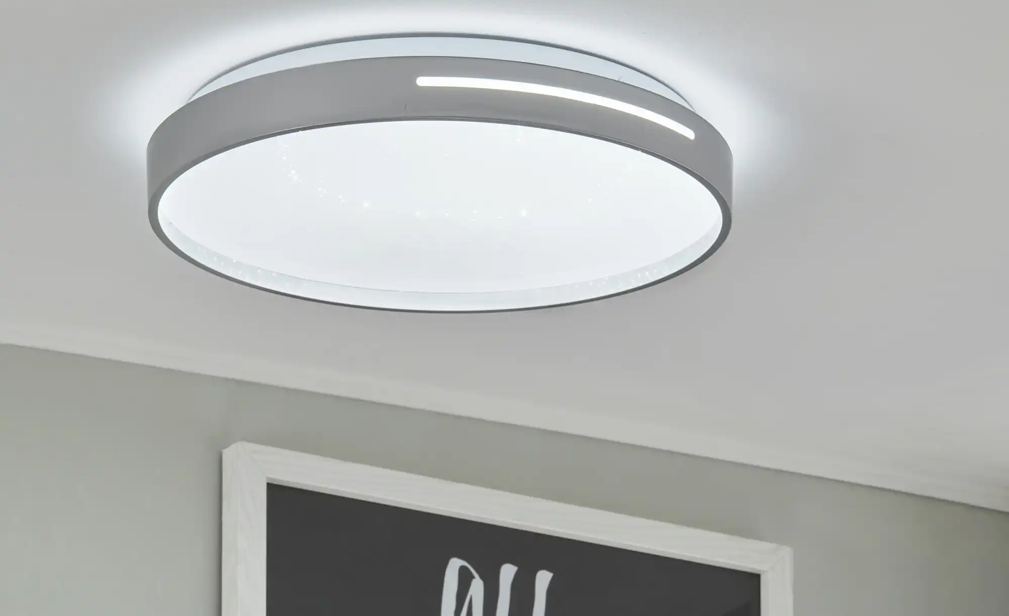 KHG LED-Deckenleuchte, 1-flammig, silberfarben