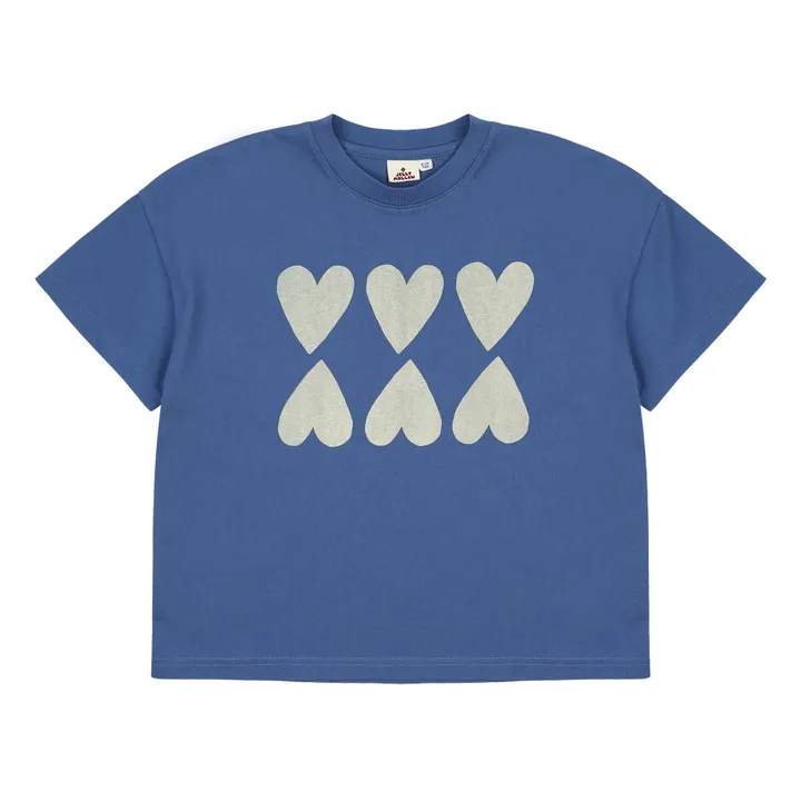 Jelly Mallow T-Shirt Cœur | Bleu