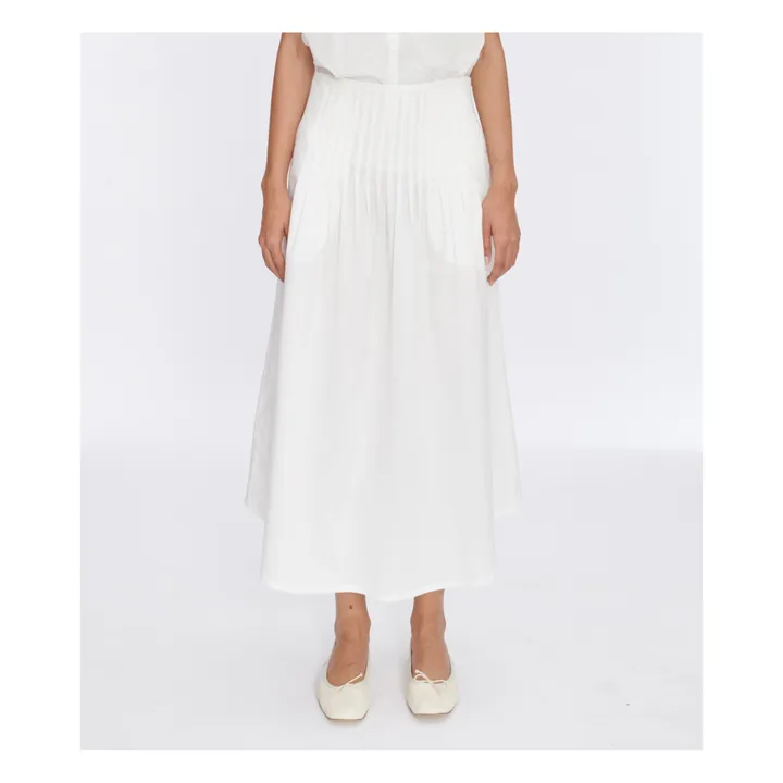 A.P.C. Jupe Olympia Coton Bio | Blanc