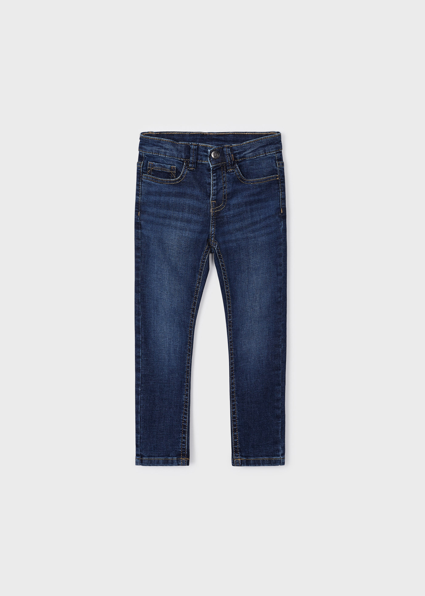 Calça jeans skinny feita com algodão sustentável para meninos