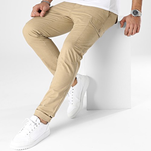 Pantalon Cargo Slim A4826 Beige