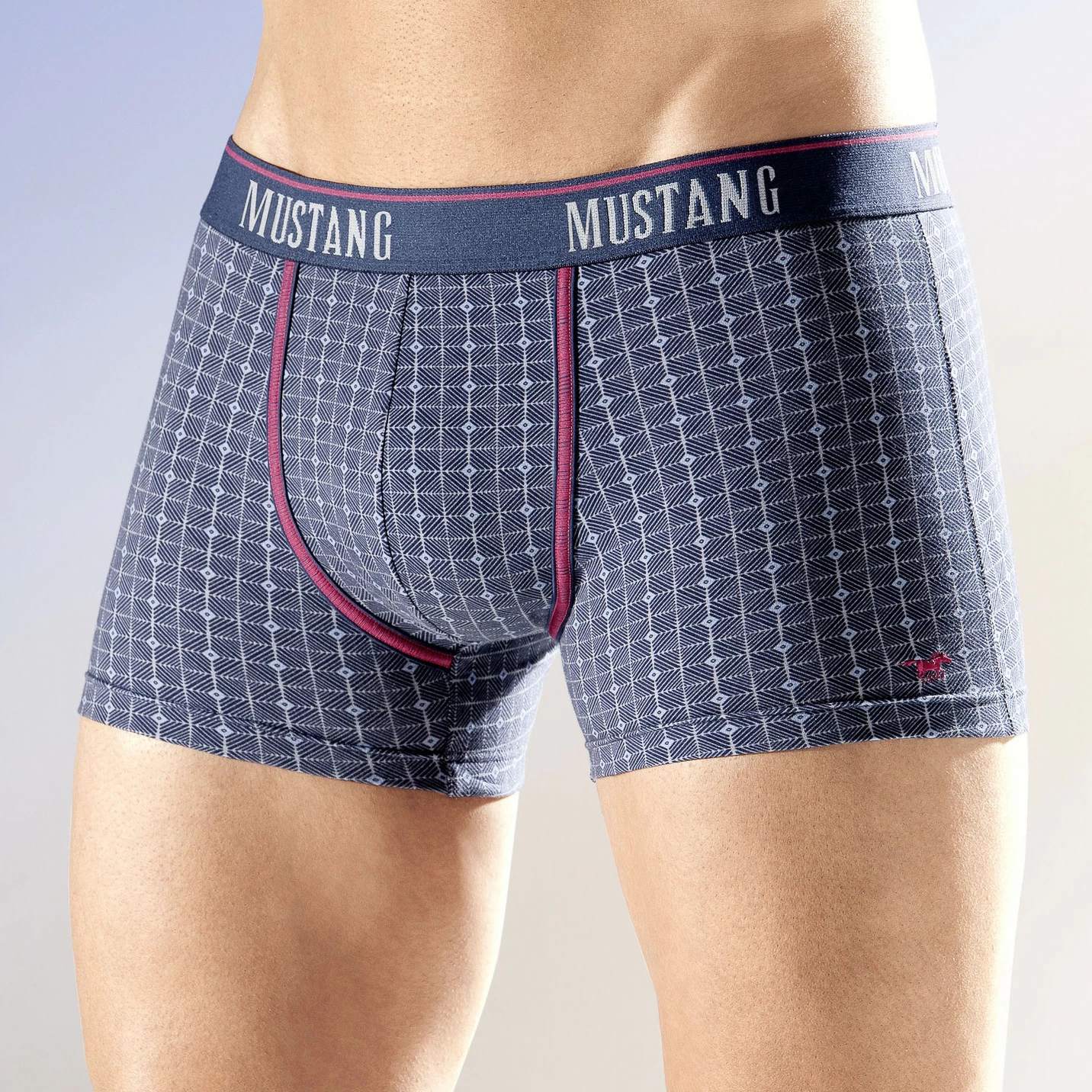 Mustang, Dreierpack Pants, kariert