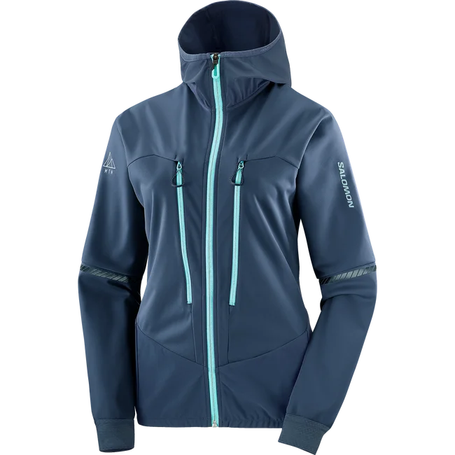 MTN  Windjacke mit Kapuze durchgehendem Reißverschluss Damen