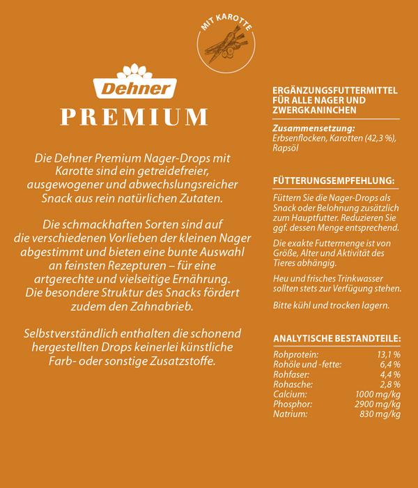 Dehner Premium Nager-Drops, 3 x 140 g