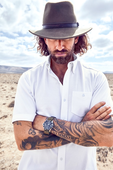 Piqué-Hemd, FLEXNAMIC®, Halbarm, Buttondown-Kragen, Modern Basic Fit