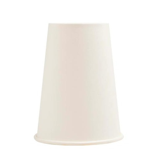 (15er Set) Pappbecher Einweg Papier Becher Party Geschirr Tisch Deko (89110I) - Weiss