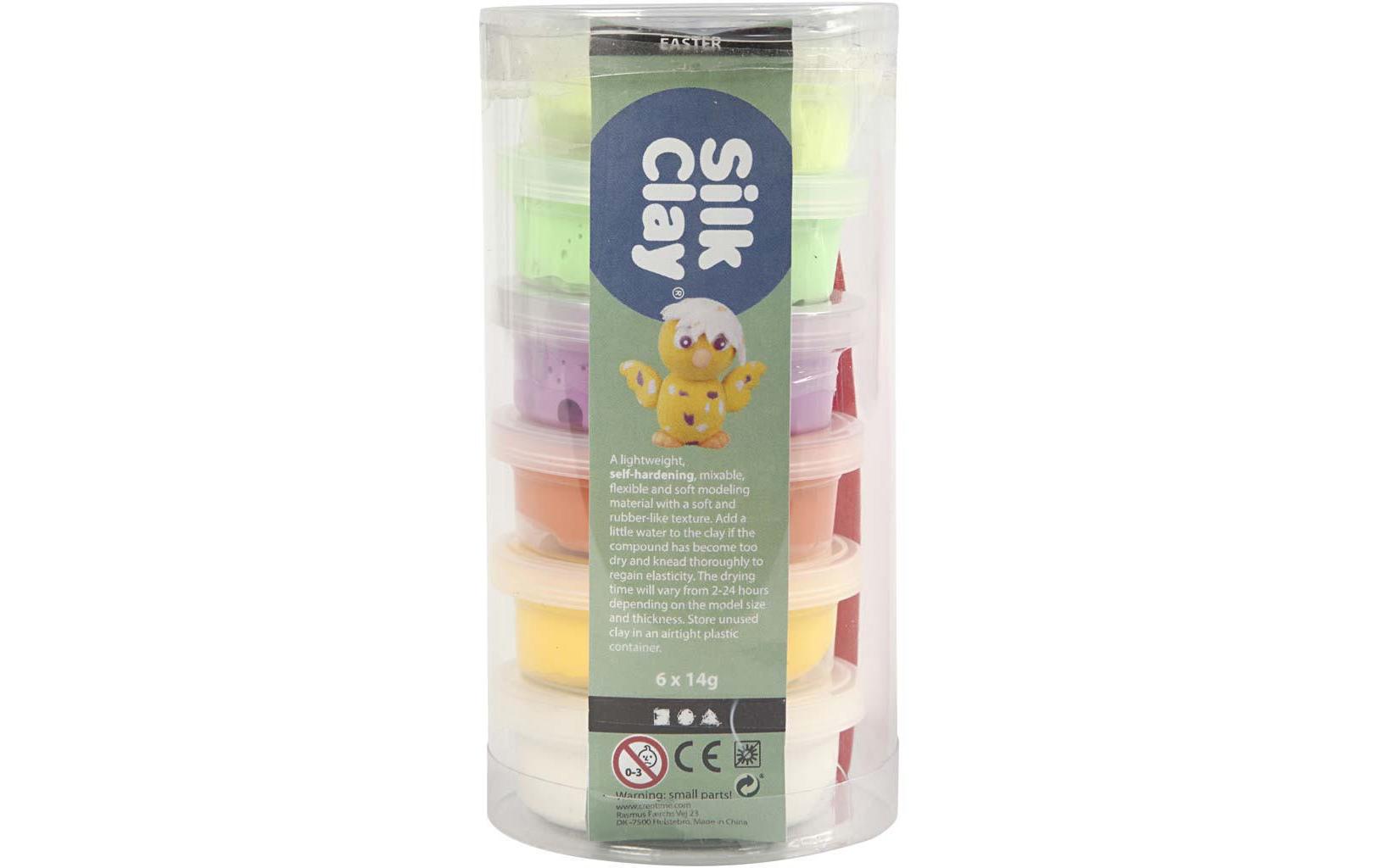 Modellier-Set Silk Clay 6 x14 g MehrfarbigAufbewahrung Silk Clay