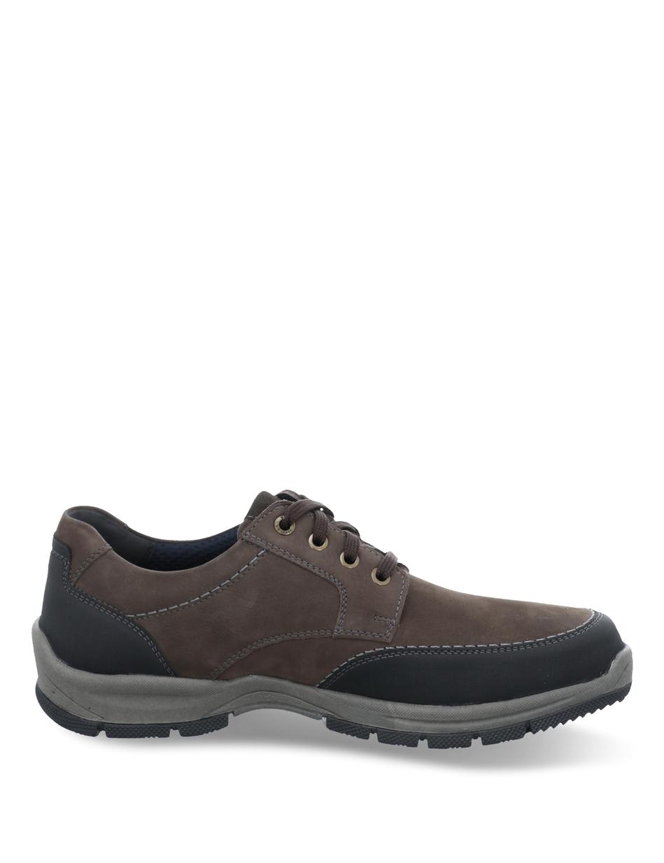 Halbschuh Lenny 02, tabak-kombi