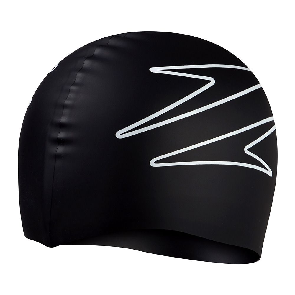 Speedo PRINTED SILICONE - Bonnet de bain blackwhite