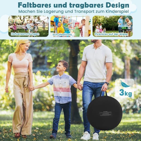 Stor dartskive for barn dartkastespillsett med 4 sparkeballer fotballdart for hage svart