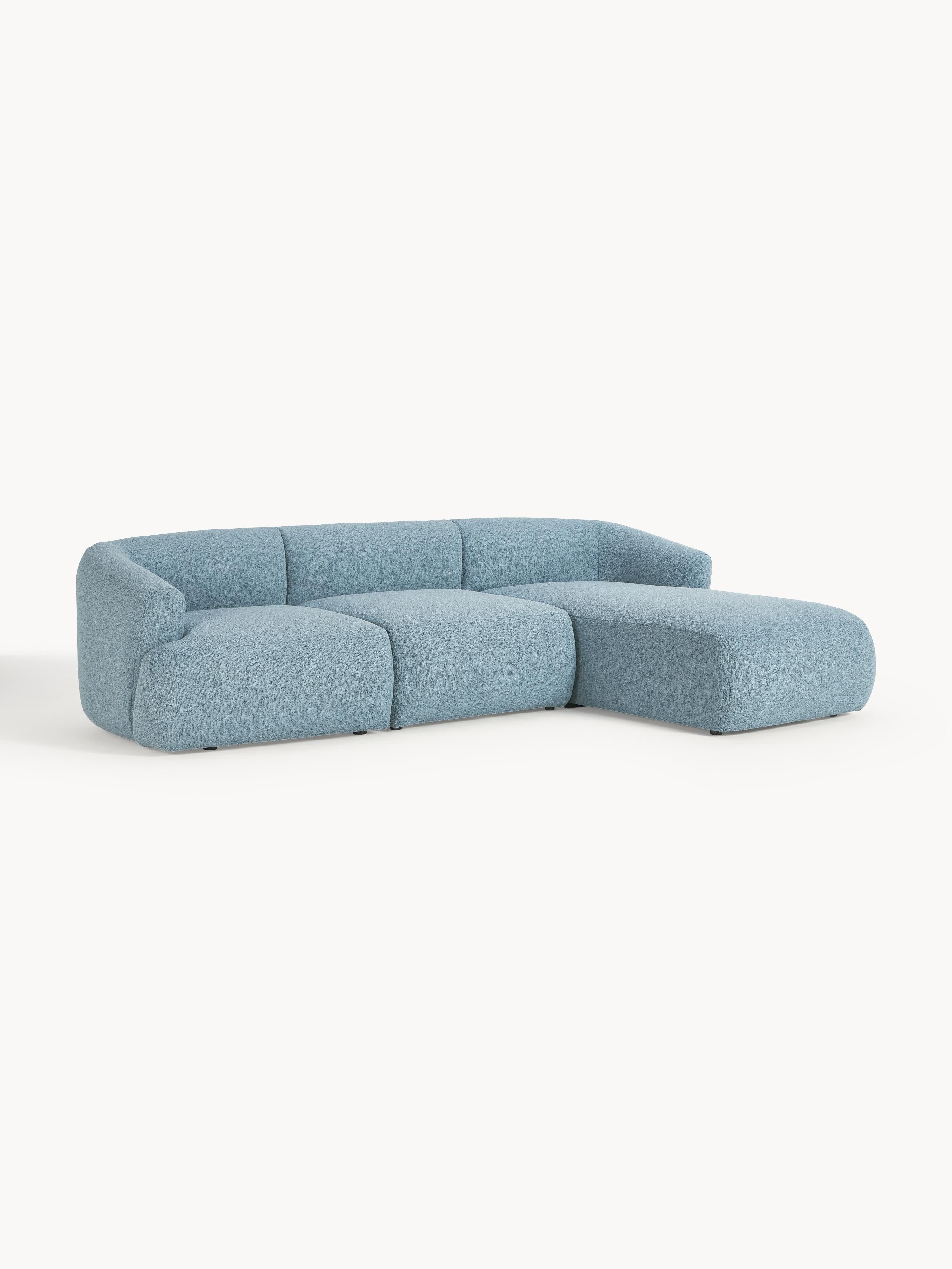 Modulaire bouclé hoekbank Sofia (3-zits)
