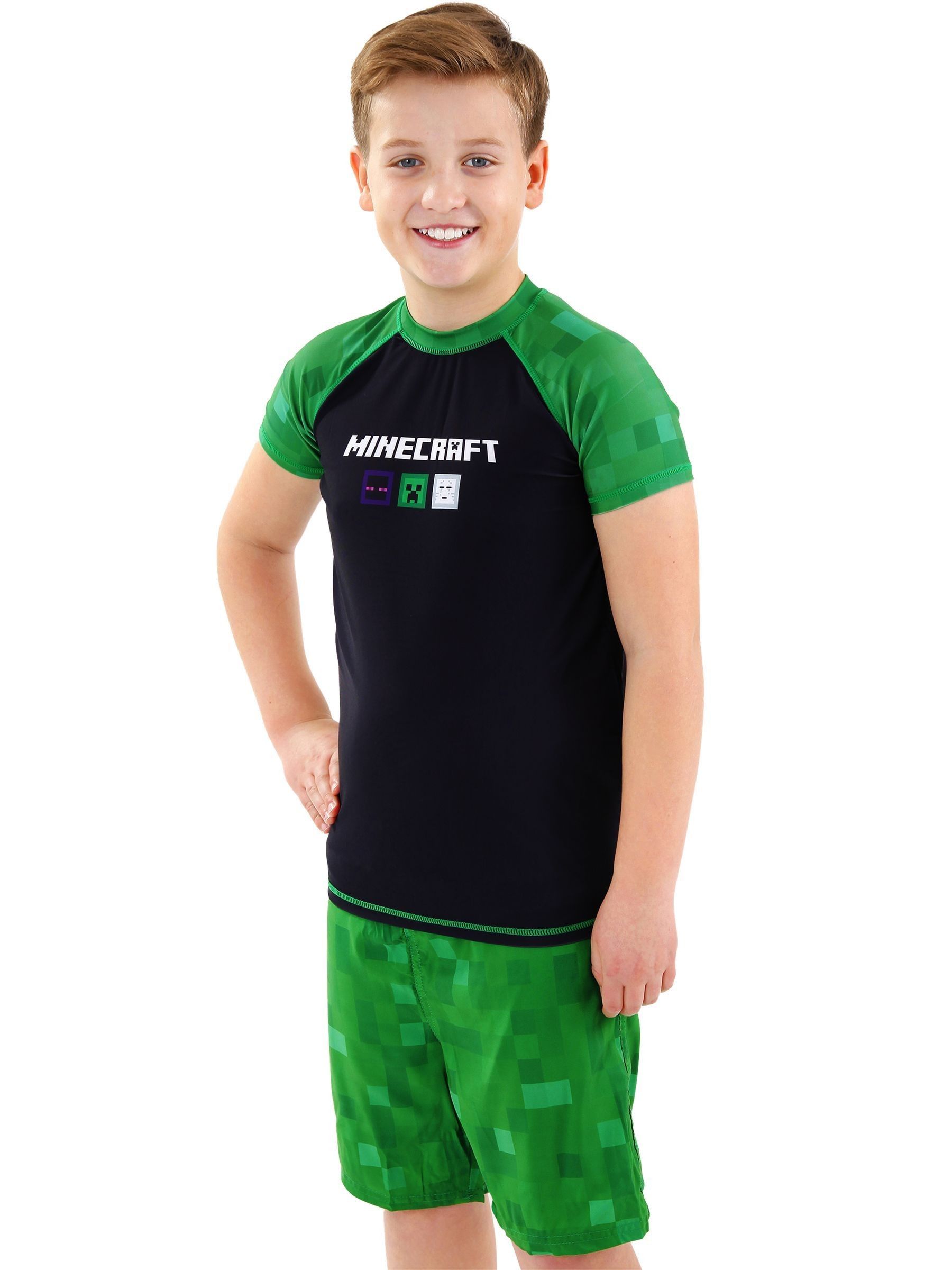 Character Minecraft 2 -delige set van top en short