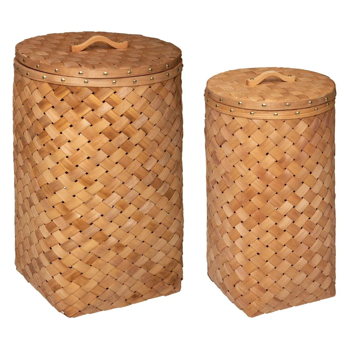Atmosphera, Createur D'Interieur Atmosphera Lot de paniers linge - Marron caramel