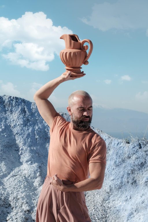 Seletti Magna Graecia karaf terracotta