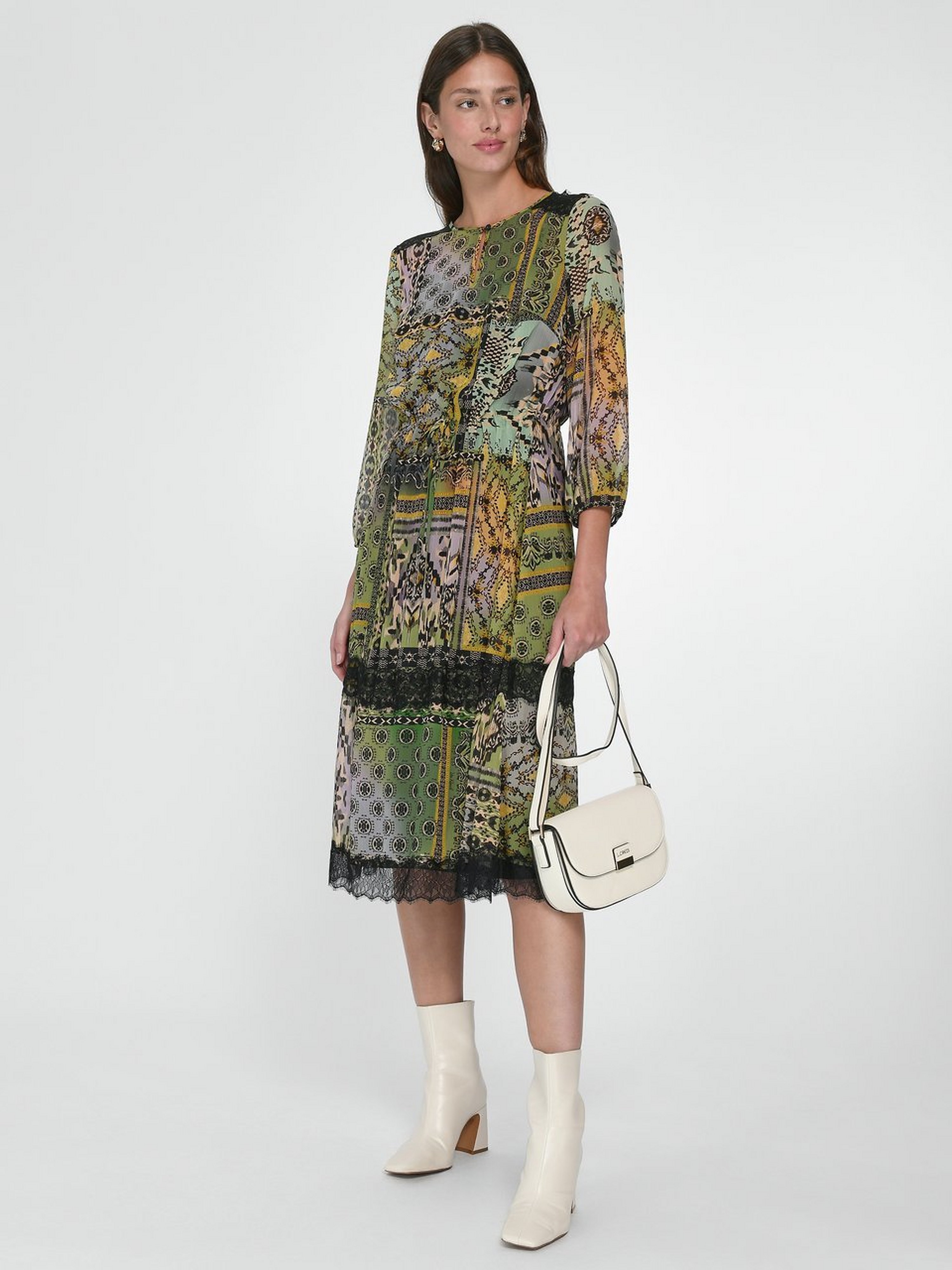 Kleid mit 3/4-Arm