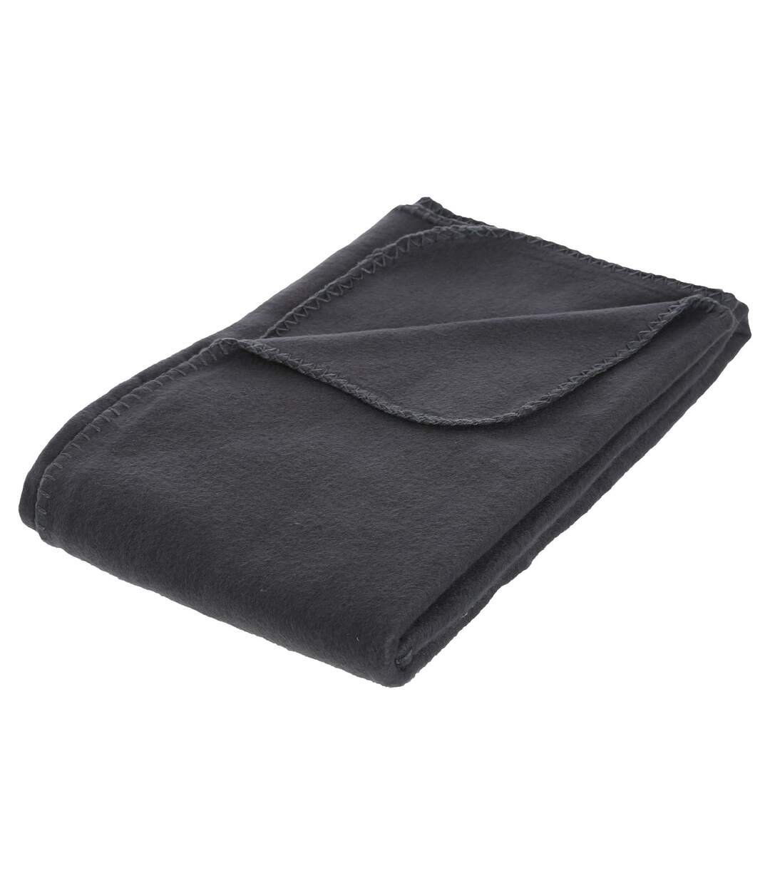 Plaid polaire - 125 x 150 cm - Gris anthracite