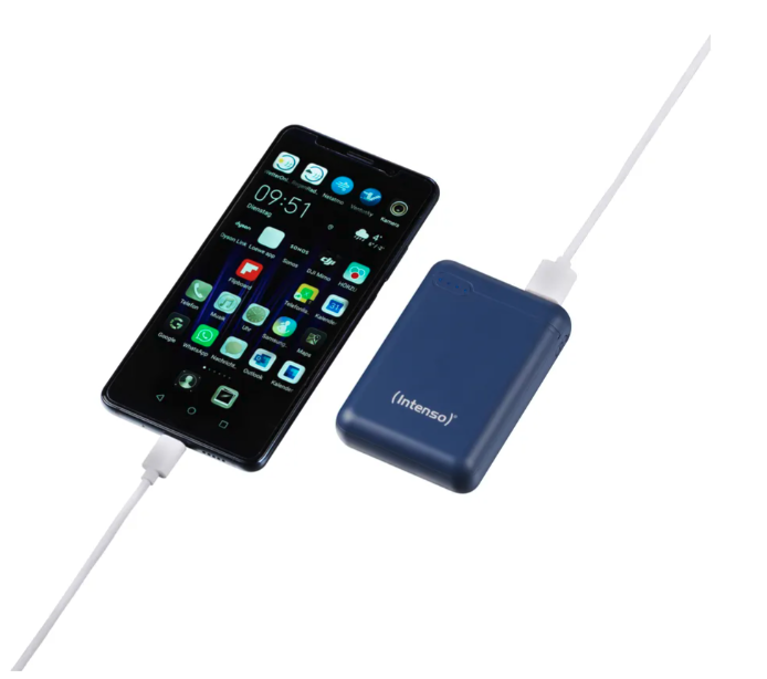(3.1A) 10000mAh XS10000 USB C / USB A Powerbank Ladegerät mit LED Anzeige (7313535) - Dark Blue
