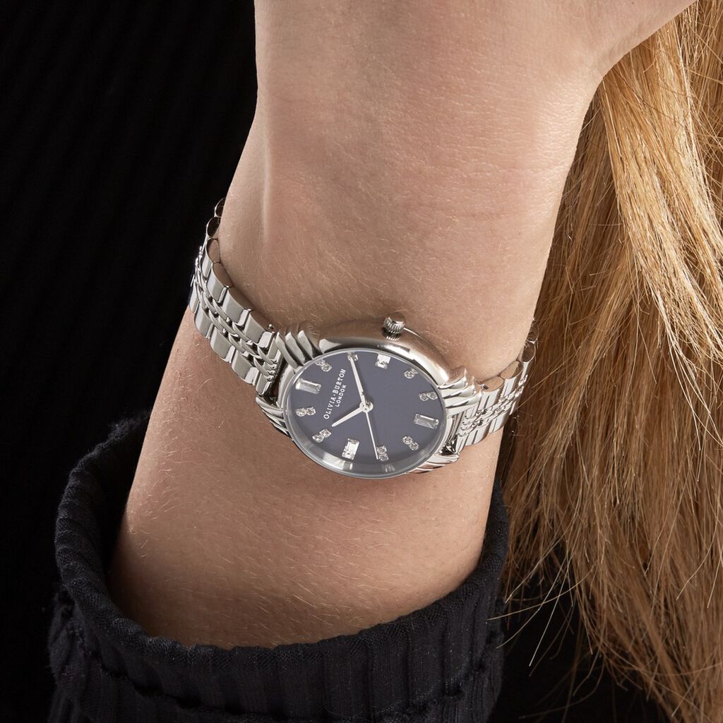 Montre Olivia Burton Art Deco Bleu