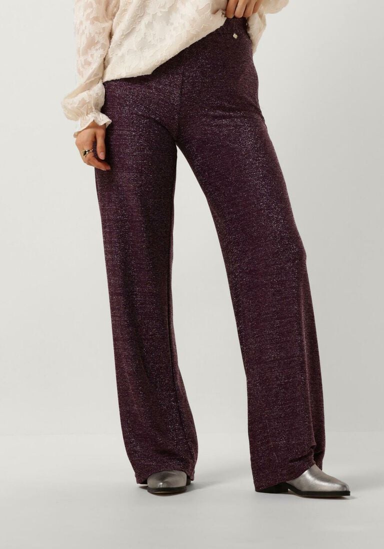 HARPER & YVE paarse harper & yve wijde broek glitter-pa