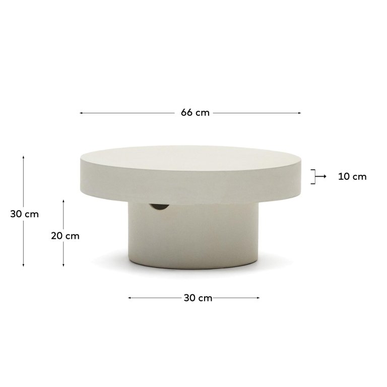 Kave Home Aiguablava salontafel Ø66