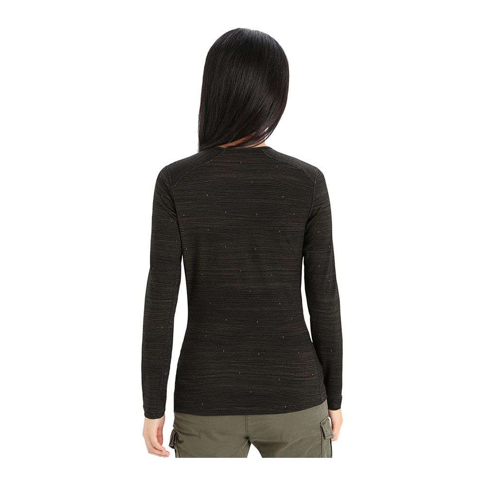 Icebreaker 200 OASIS - Tee-shirt Femme black/clove/aop