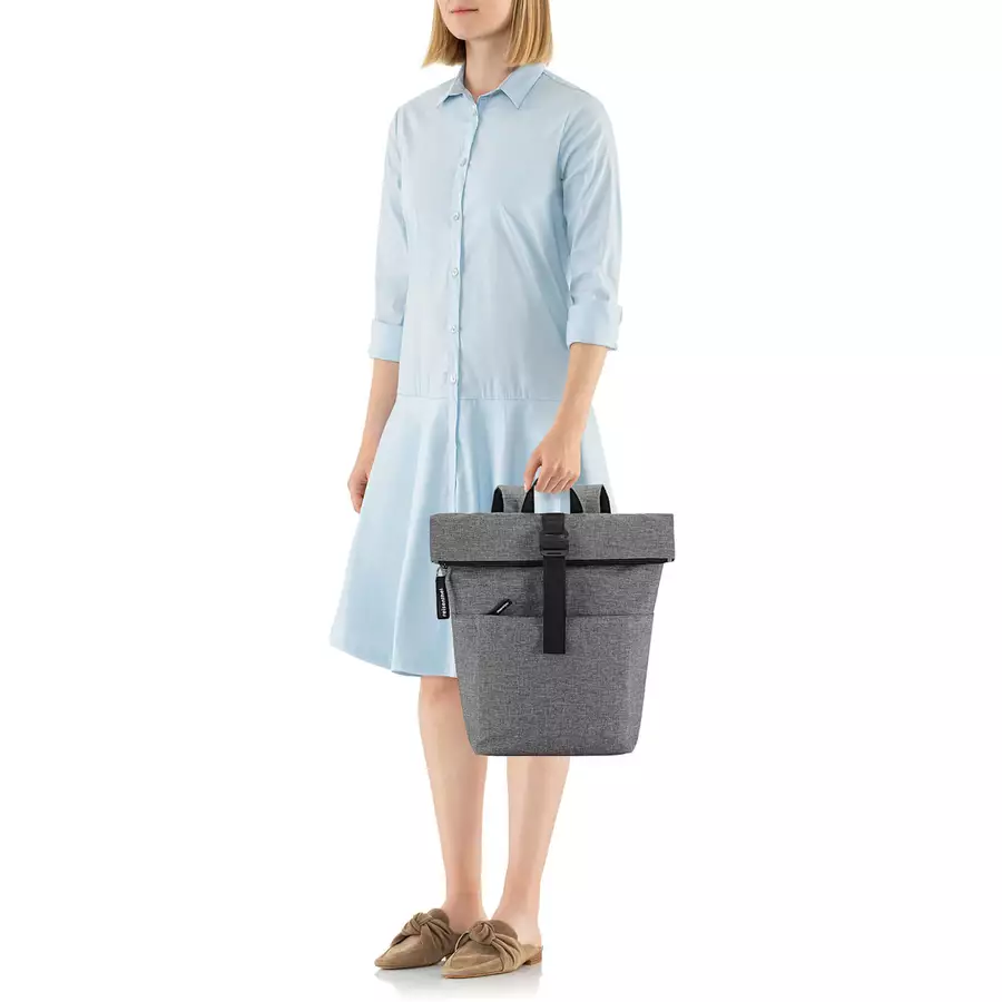 reisenthel travelling rolltop - Rucksack 15.6 53 cm twist silver