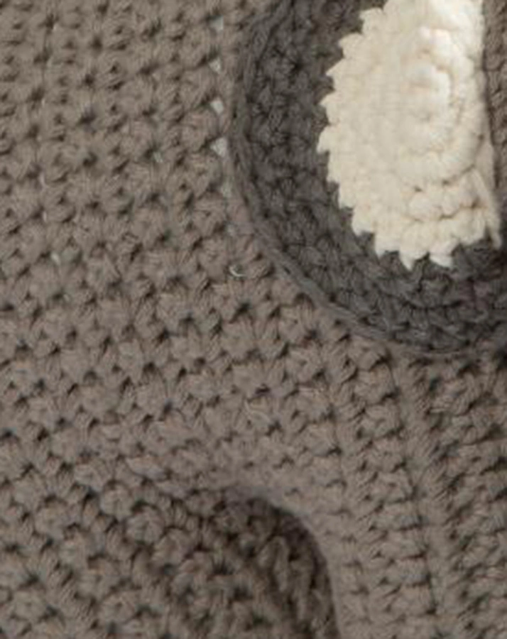Häkel-Spieluhr FANTO DER ELEFANT in classic grey