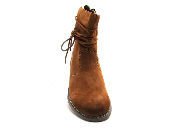 Rieker boots bottine plates femme z4197 marron
