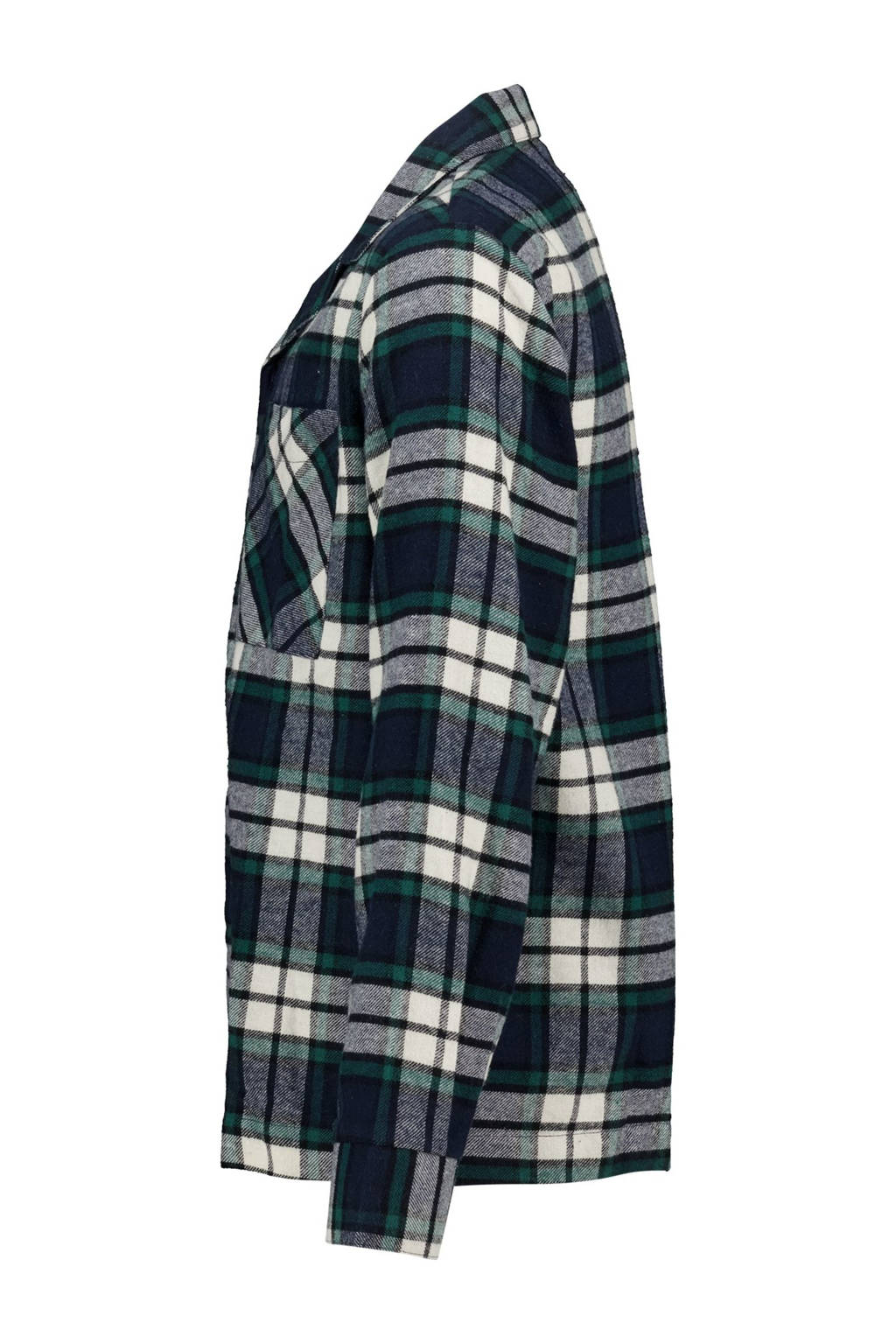 America Today pyjamatop Nathan JR donkergroen/blauw
