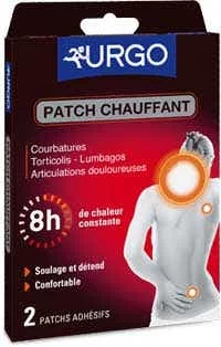 URGO Patch Chauffant, 2 patchs adhésifs